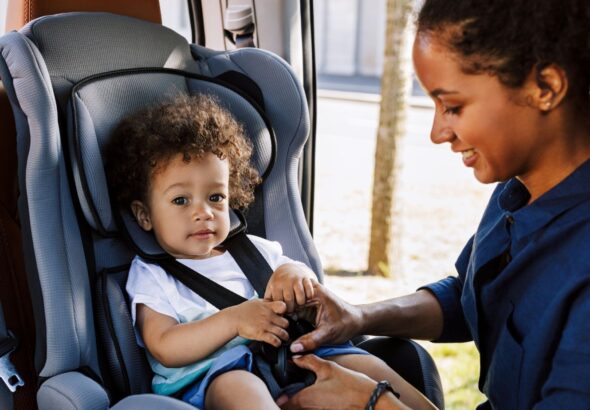 is it legal to put a carseat in the front seat of a truck