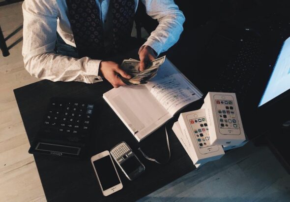 Free Accountant Counting Money Stock Photo