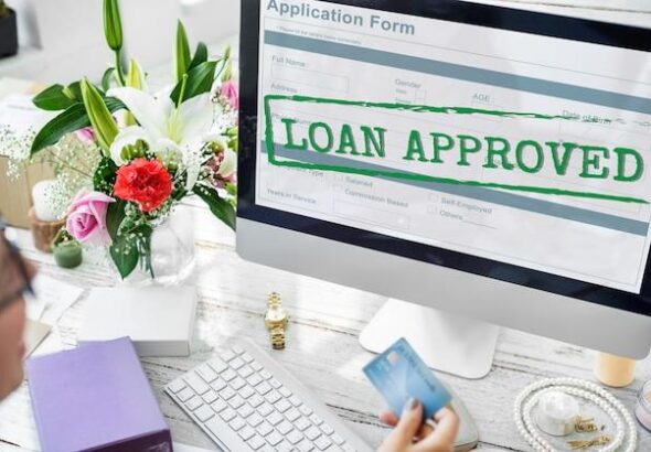 Loan Approved Application Form Concept