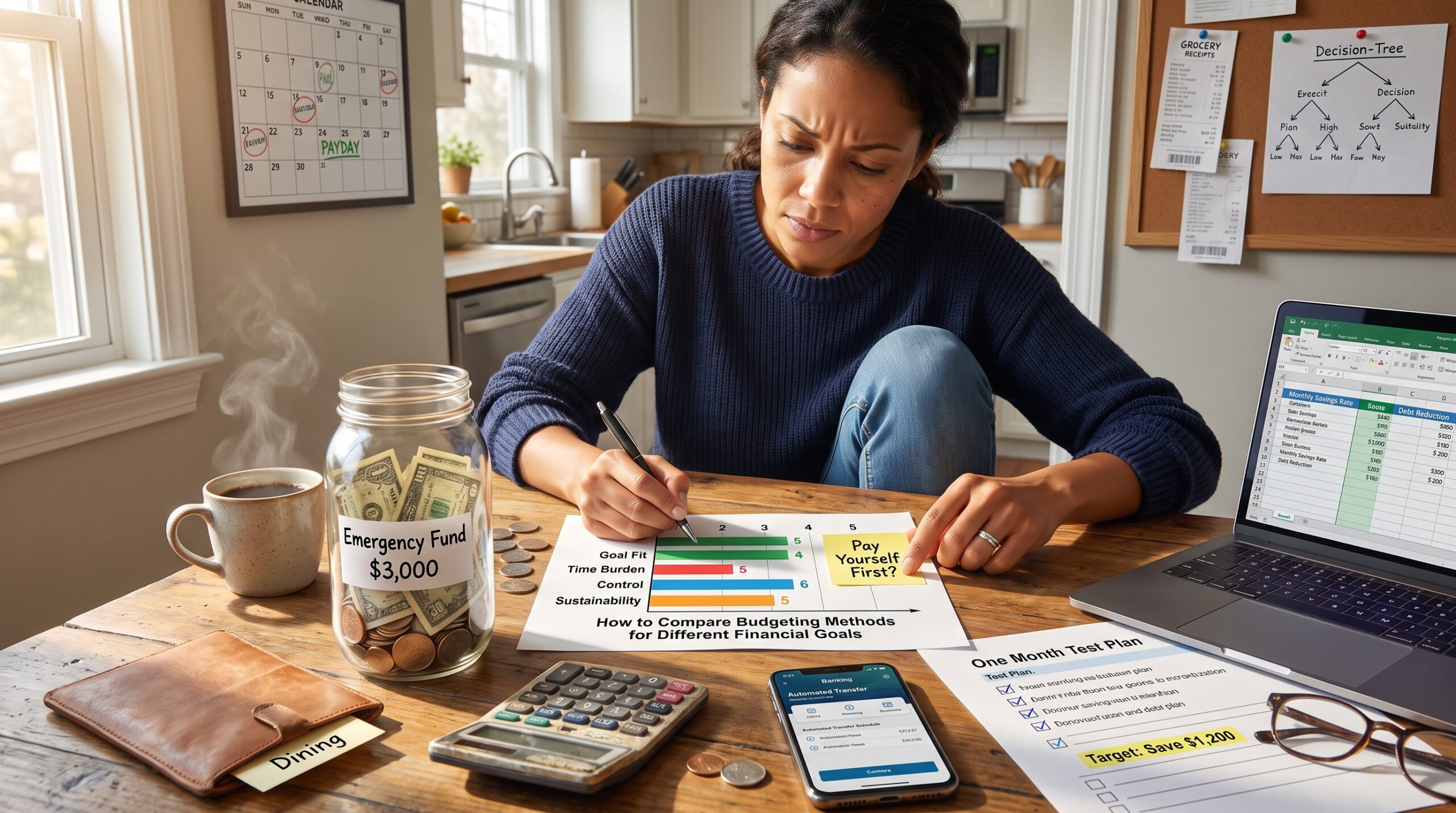 How to Compare Budgeting Methods for Different Financial Goals