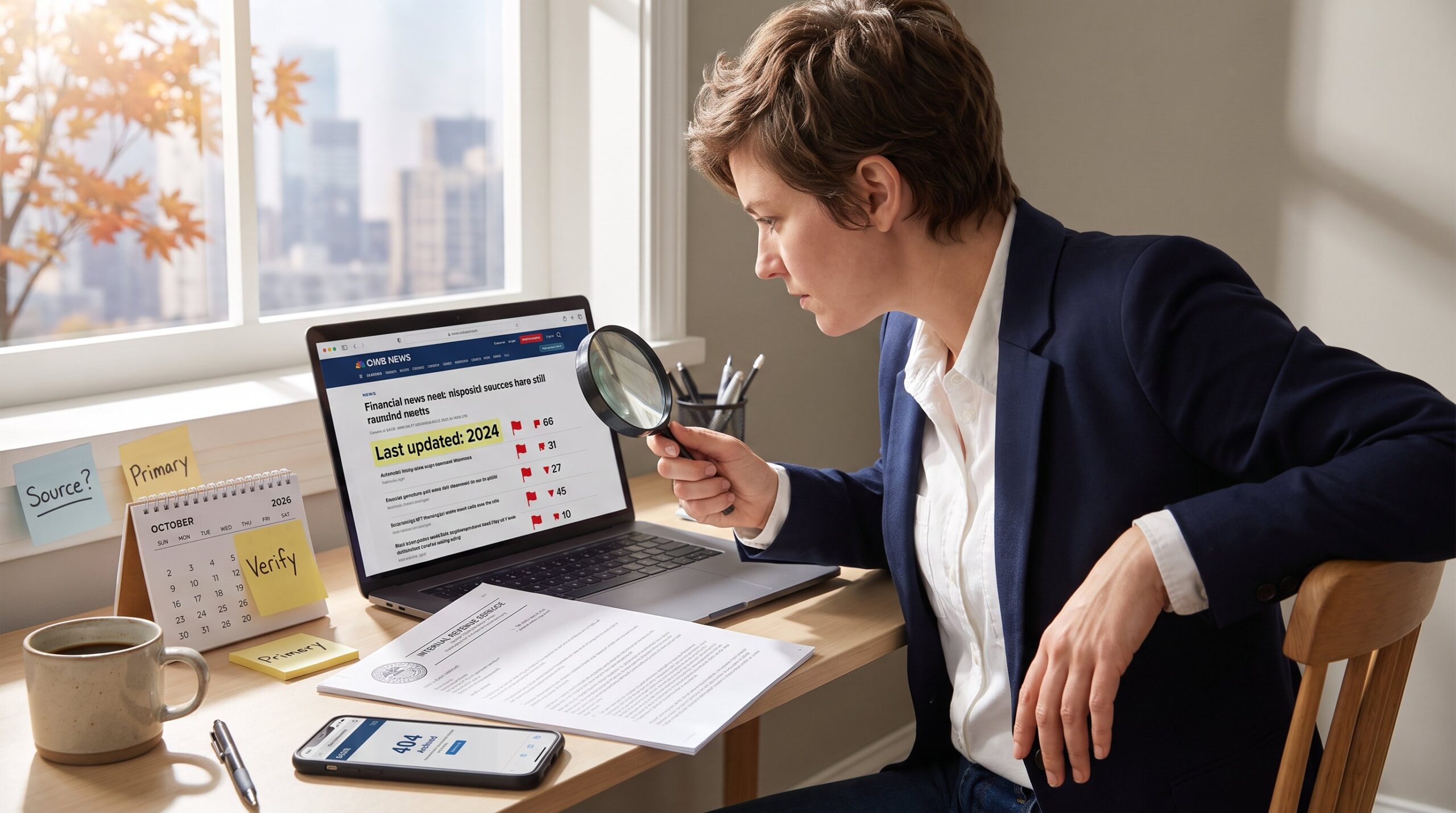 How to Identify Outdated Information in Finance Articles